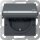 Gira 455728 SCHUKO-Steckdose mit Klappdeckel Beschriftungsfeld EDV mit Shutter System 55 Anthrazit