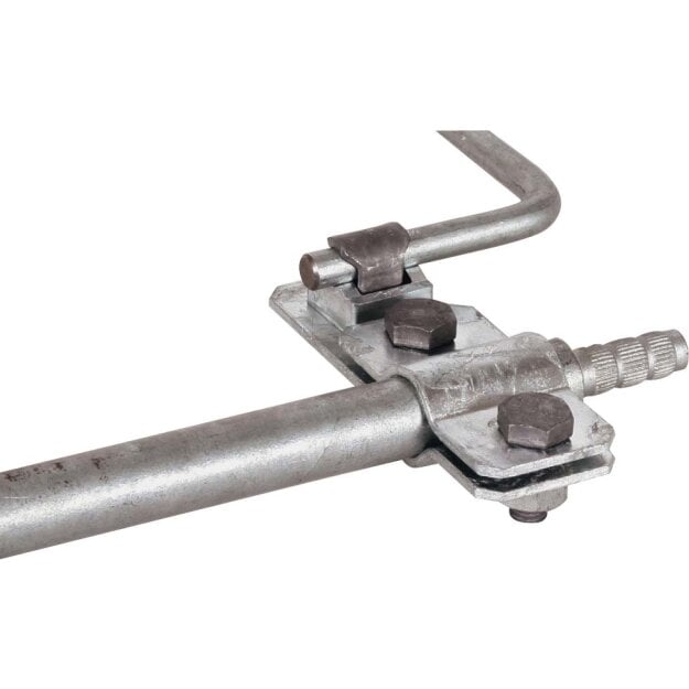 Dehn 620011 TE-Anschlussschelle St/tZn für D 20mm einseitig mit KS-Verbinder für Rd 7-10mm AS TE 20 KSV 7.10 STTZN