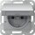 Gira 475426 SCHUKO-Steckdose mit Klappdeckel mit Shutter Schraubklemmen System 55 Farbe Alu