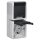 Gira 478030 SCHUKO-Steckdose 2-fach senkrecht mit Klappdeckel WG AP Grau