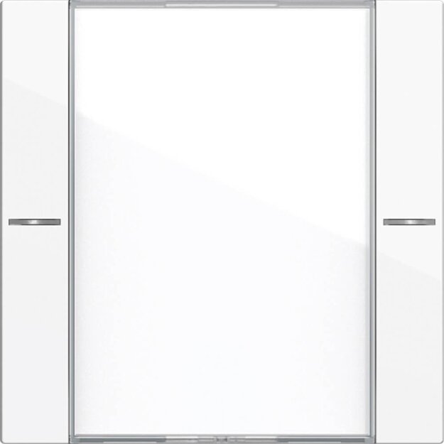 Gira 577103 Wippenset 1-fach mit Beschriftungsfeld für Tastsensor 4 System 55 Klar/Reinweiß glänzend