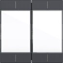 Gira 577228 Wippenset 2-fach mit Beschriftungsfeld...