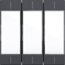 Gira 577328 Wippenset 3-fach mit Beschriftungsfeld...