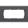 Gira 1002408 Abdeckrahmen 2-fach ohne Mittelsteg Gira Esprit Aluminium lackiert Anthrazit