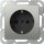 Gira 4183600 SCHUKO-Steckdose mit Shutter SRK System 55 Edelstahl