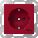 Gira 4188108 SCHUKO-Steckdose mit Aufdruck WSV System 55 Rot