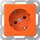 Gira 4418109 SCHUKO-Steckdose 30° mit Shutter mit Aufdruck ZSV System 55 Orange