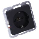 Gira 4453005 SCHUKO-Steckdose mit Shutter Steckklemmen System 55 Schwarz matt