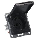 Gira 4454600 SCHUKO-Steckdose mit Klappdeckel System 55 Edelstahl