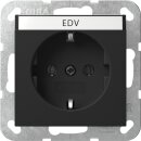 Gira 4457005 SCHUKO-Steckdose mit Beschriftungsschild EDV...