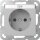 Gira 4457015 SCHUKO-Steckdose mit Beschriftungsschild EDV System 55 Grau matt