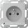 Gira 4489015 Steckdose Erdstift LED-Leuchte mit Shutter System 55 Grau matt