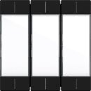 Gira 5773005 Wippenset 3-fach mit Beschriftungsfeld...