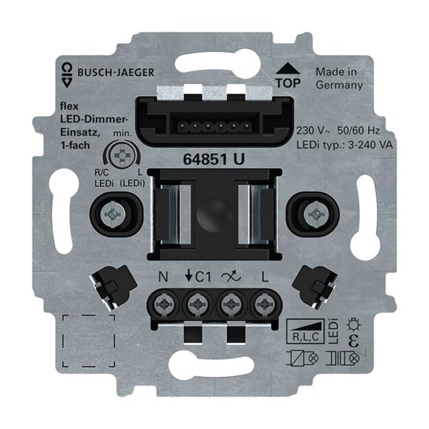 B-WARE Busch-Jaeger 64851 U LED-Dimmer-Einsatz flex 1-fach 2CKA006500A0012