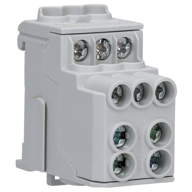 F-Tronic 7110081 Unterverteilungsblock 1-polig gr Kupfer-/Aluleiter UVB100algr UVB100algr