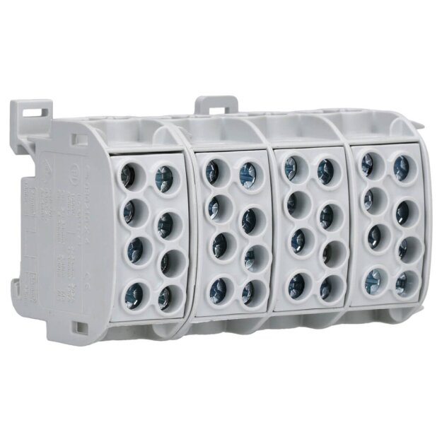 F-Tronic 7110089 Hauptleitungsabzweigklemme 35mm² 4-polig Grau HLAK4p35gr
