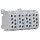 F-Tronic 7110089 Hauptleitungsabzweigklemme 35mm² 4-polig Grau HLAK4p35gr