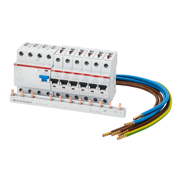 F-Tronic 7110391 Verdrahtungspaket VF-Set - 6x LS B16A1pol 1x Fi40/0,03A