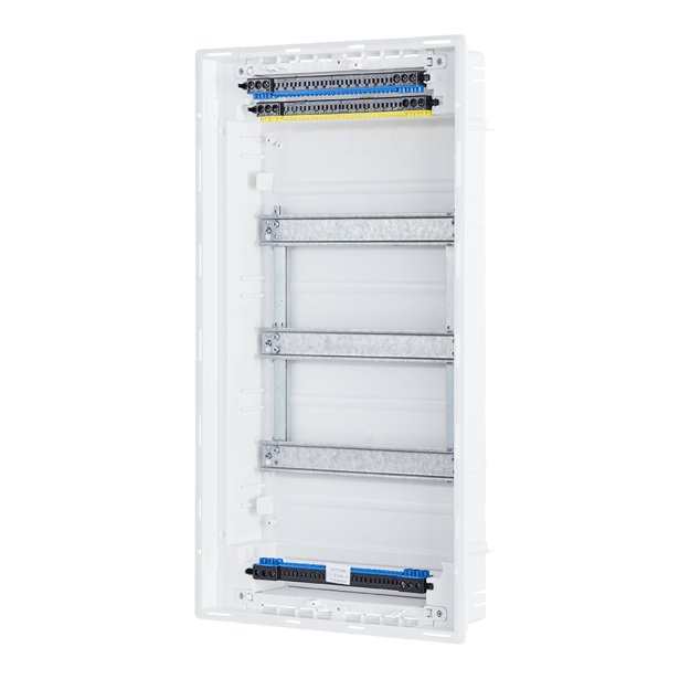 F-Tronic 7250109 HW/UP Kleinverteiler Jumbo 3r.TS Jumbo 36+6TS mit Traggerüst mit Steckklemme Jumbo 36+6TS