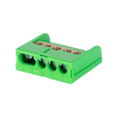 F-Tronic 7290112 PE-Schraubklemme 5-polig gn komplett...
