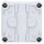 F-Tronic 7340190 FR-Abzweigkasten 85x85x54mm Durchstoßmembran IP66 PS grau NFK08gr