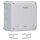 F-Tronic 7340198 FR-Abzweigkasten 85x85x54mm Durchstoßmembran IP66 PS weiß NFK08ws