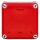 F-Tronic 7340210 FR-Abzweigkasten 85x85x54mm Durchstoßmembran IP66 PS grau/rot Sicherheitsbeleucht.