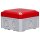 F-Tronic 7340210 FR-Abzweigkasten 85x85x54mm Durchstoßmembran IP66 PS grau/rot Sicherheitsbeleucht.