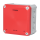 F-Tronic 7340211 FR-Abzweigkasten 110x110x67mm Ausbrechöffnungen IP66 PS grau/rot Sicherheitsbeleucht. NFK11SB