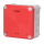 F-Tronic 7340211 FR-Abzweigkasten 110x110x67mm Ausbrechöffnungen IP66 PS grau/rot Sicherheitsbeleucht.