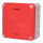F-Tronic 7340213 FR-Abzweigkasten 180x180x93mm Ausbrechöffnungen IP66 PS grau/rot Sicherheitsbeleucht. NFK18SB