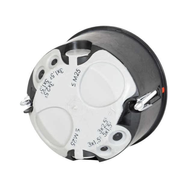 F-Tronic 7500062 HW Gerätedose BS2700TC für Holzbau Ø68mm t=50mm m. Leitungs- u. Rohreinführung