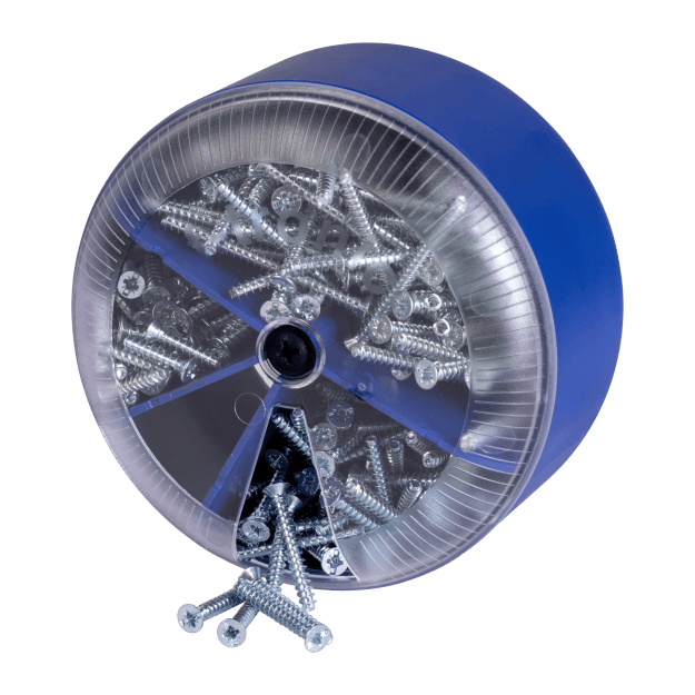 F-Tronic 9920025 Geräteschraubenbox GKSB Kombi-Kreuzschlitz 3,2x15/25/40mm je 100 Stück GKSB