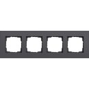 Gira 0214408 Abdeckrahmen 4-fach Gira Esprit Aluminium...