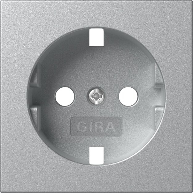 Gira 492026 Abdeckung für SCHUKO-Steckdose System 55 Farbe Alu