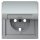 Gira 492265 Abdeckung für SCHUKO-Steckdose mit Klappdeckel Gira TX_44 Farbe Alu