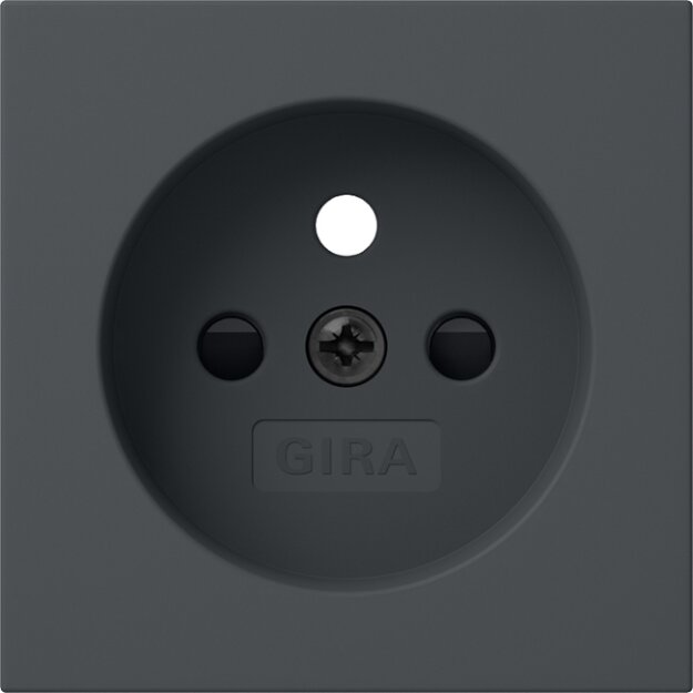Gira 494528 Abdeckung für Steckdose mit Erdungsstift 16 A 250 V~ und Shutter System 55 Anthrazit