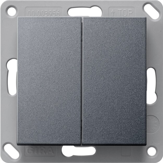 Gira 517828 RF Wandsender 2-fach KNX System 55 Anthrazit
