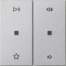 Gira 538426 Wippe 2-fach Audiosteuerung System 55 Farbe Alu