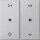Gira 538426 Wippe 2-fach Audiosteuerung System 55 Farbe Alu