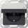 Gira 4414600 SCHUKO-Steckdose mit Klappdeckel + mit Shutter System 55 Edelstahl