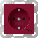Gira 4453108 SCHUKO-Steckdose mit Shutter mit roter...