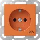 Gira 4453109 SCHUKO-Steckdose mit Shutter mit oranger...