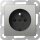 Gira 4485600 Steckdose mit Erdungsstift 16 A 250 V~ und Shutter inkl. Steckklemmen System 55 Edelstahl