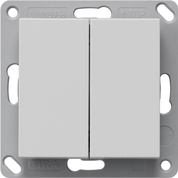 Gira 5178015 RF Wandsender 2-fach KNX System 55 Grau matt