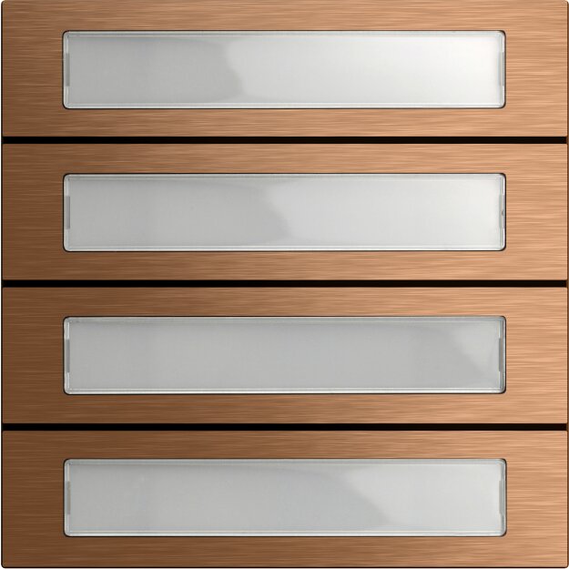 Gira 5534921 Ruftastenmodul 4-fach System 106 Bronze