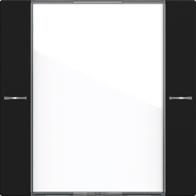 Gira 5771005 Wippenset 1-fach Beschriftungsfeld Tastsensor 4 System 55 Klar/Schwarz matt
