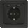 Eltako 30055899 Schutzkontakt-Steckdose Anthrazit matt E-Design55 DSS55E+2xUSBA-am
