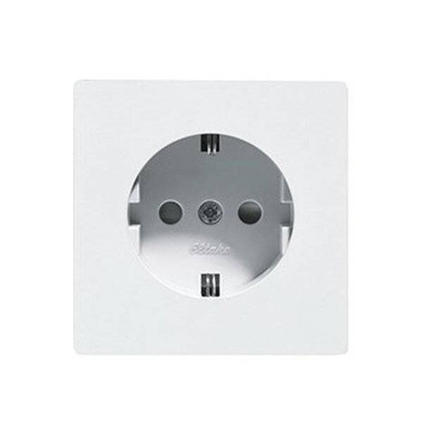Eltako 30056895 Schutzkontakt-Steckdose mit Oberteil Reinweiß glänzend E-Design55 ohne Rahmen DSS55EOR-wg