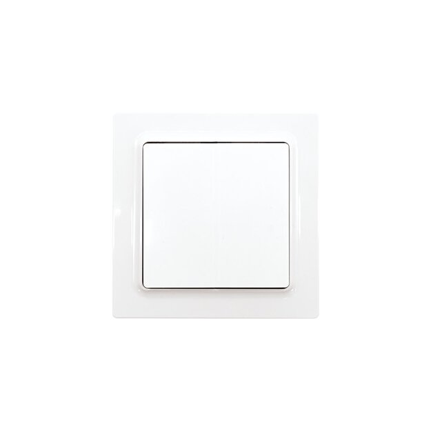 Eltako 30055709 Wipptaster 1 Schließer Reinweiß glänzend E-Design55 WT55E-wg